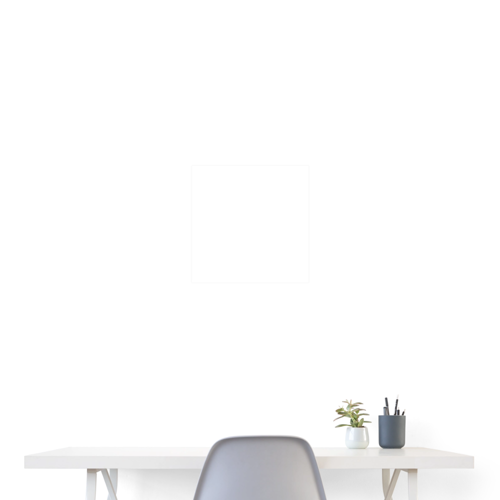 Poster 40x40 cm - Weiß